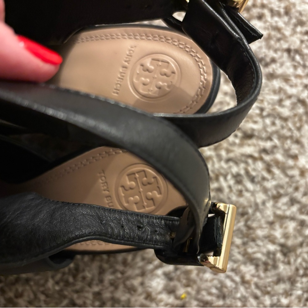 Tory Burch Groove Bootie Sandals Sling Backs 9.5 View 6